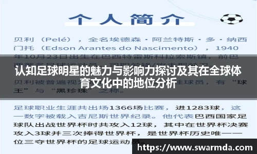 认知足球明星的魅力与影响力探讨及其在全球体育文化中的地位分析